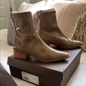 Paolo Women's Tan Ankle Boots